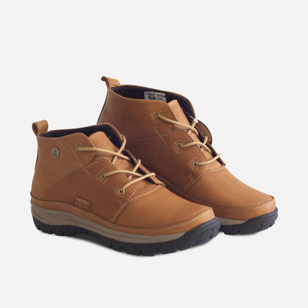 MARIBU - Botines Maribu 574 De Cuero Con Punta Redonda Y Plataforma Baja