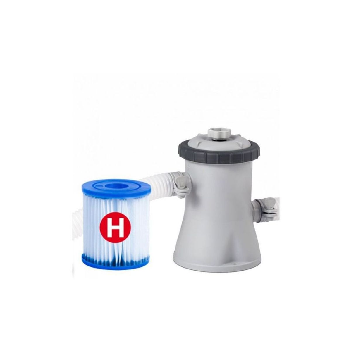 INTEX - Piscina Marco Metálico Con Bomba De Filtro De Cartucho 450x220x84 cm