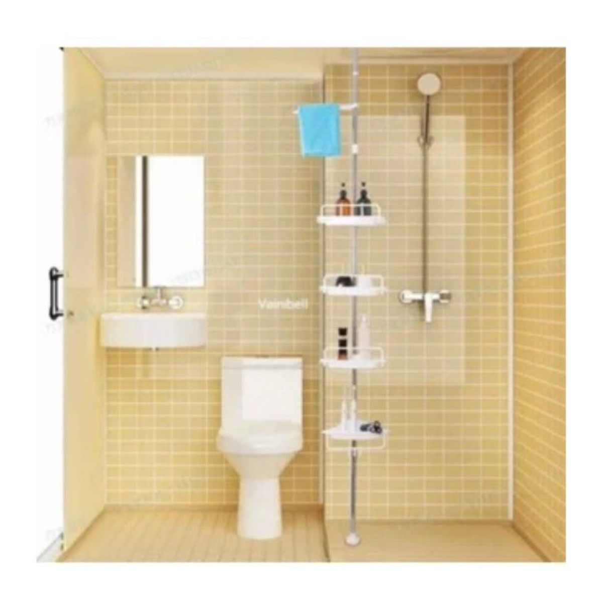 GENERICO - Estante de baño esquinero organizador ducha