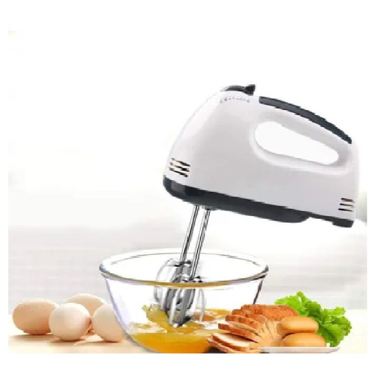 GENERICO - Mini Batidora Electrica con 7Velocidades Batidor de Huevos