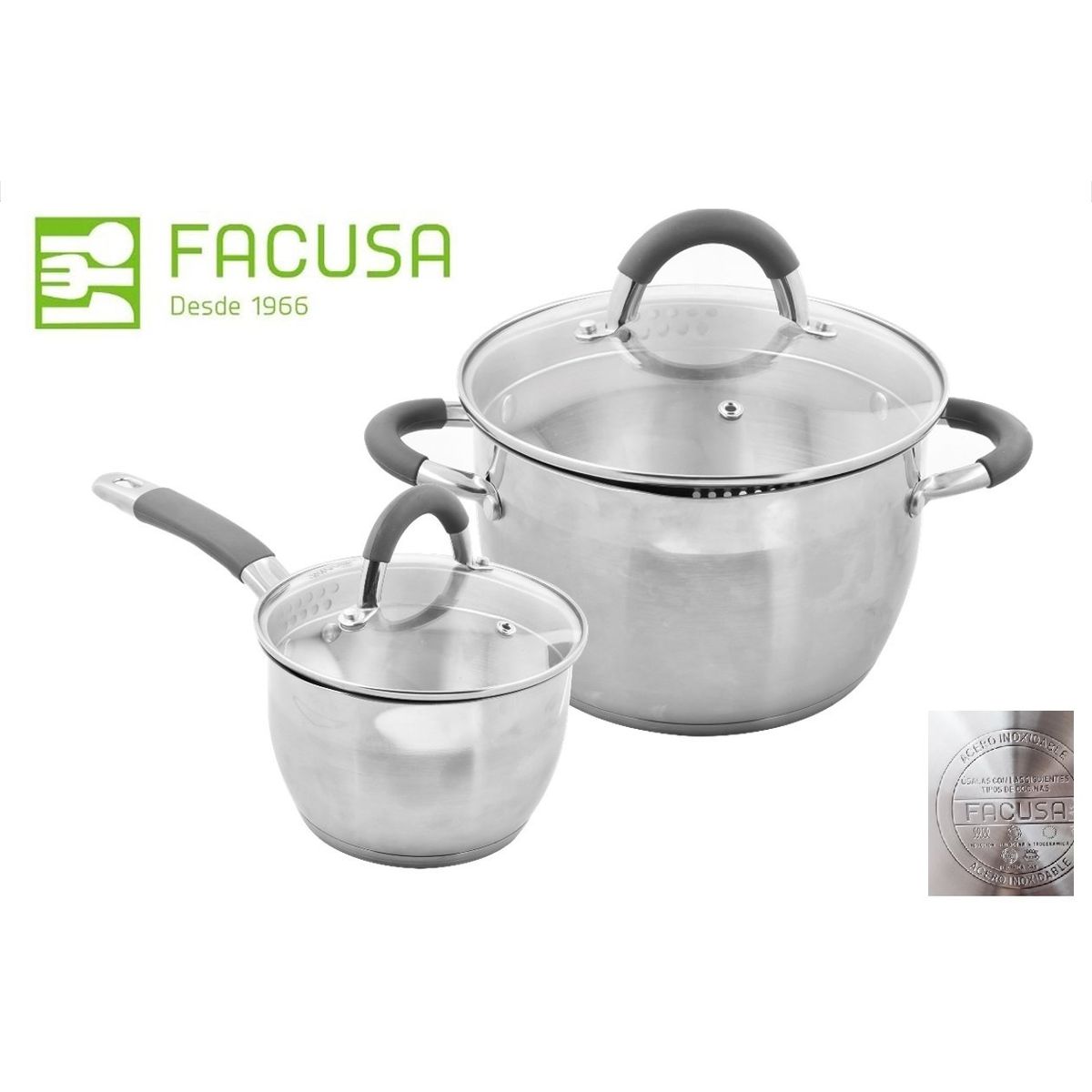 FACUSA - Set de Ollas  Facusa  acero inoxidable