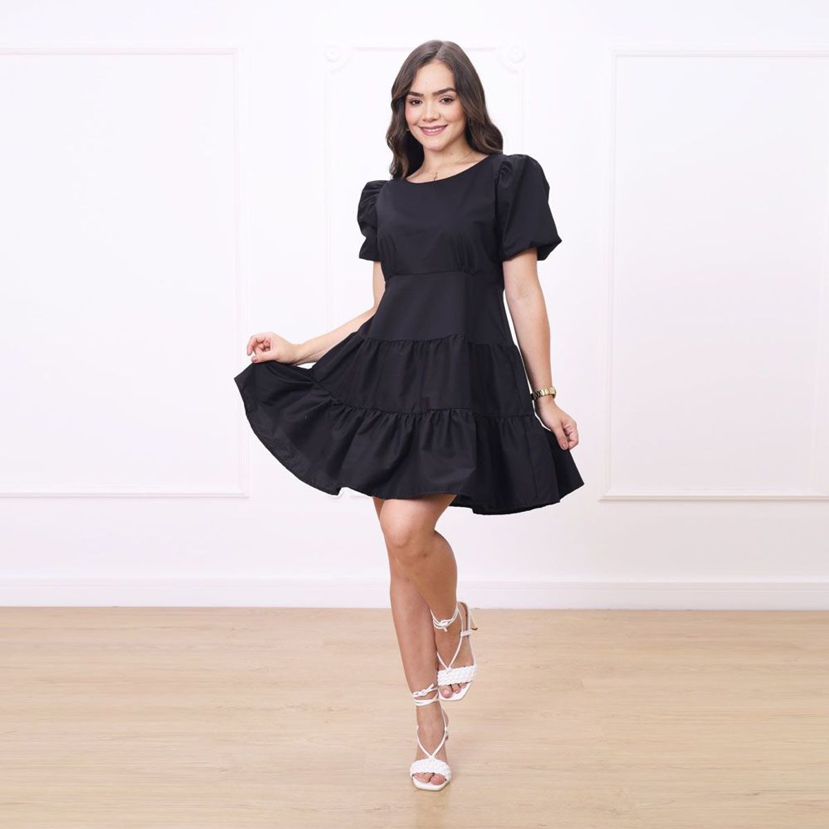 GENERICO - Vestido Corto Naty mujer Negro