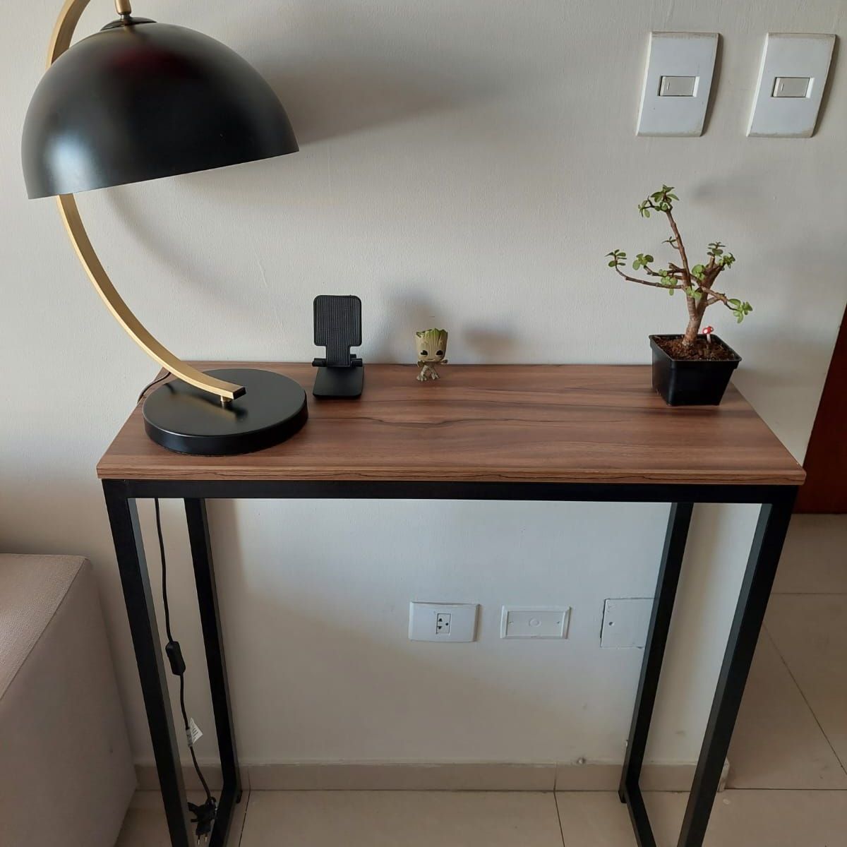 GENERICO - Recibidor industrial color marrón