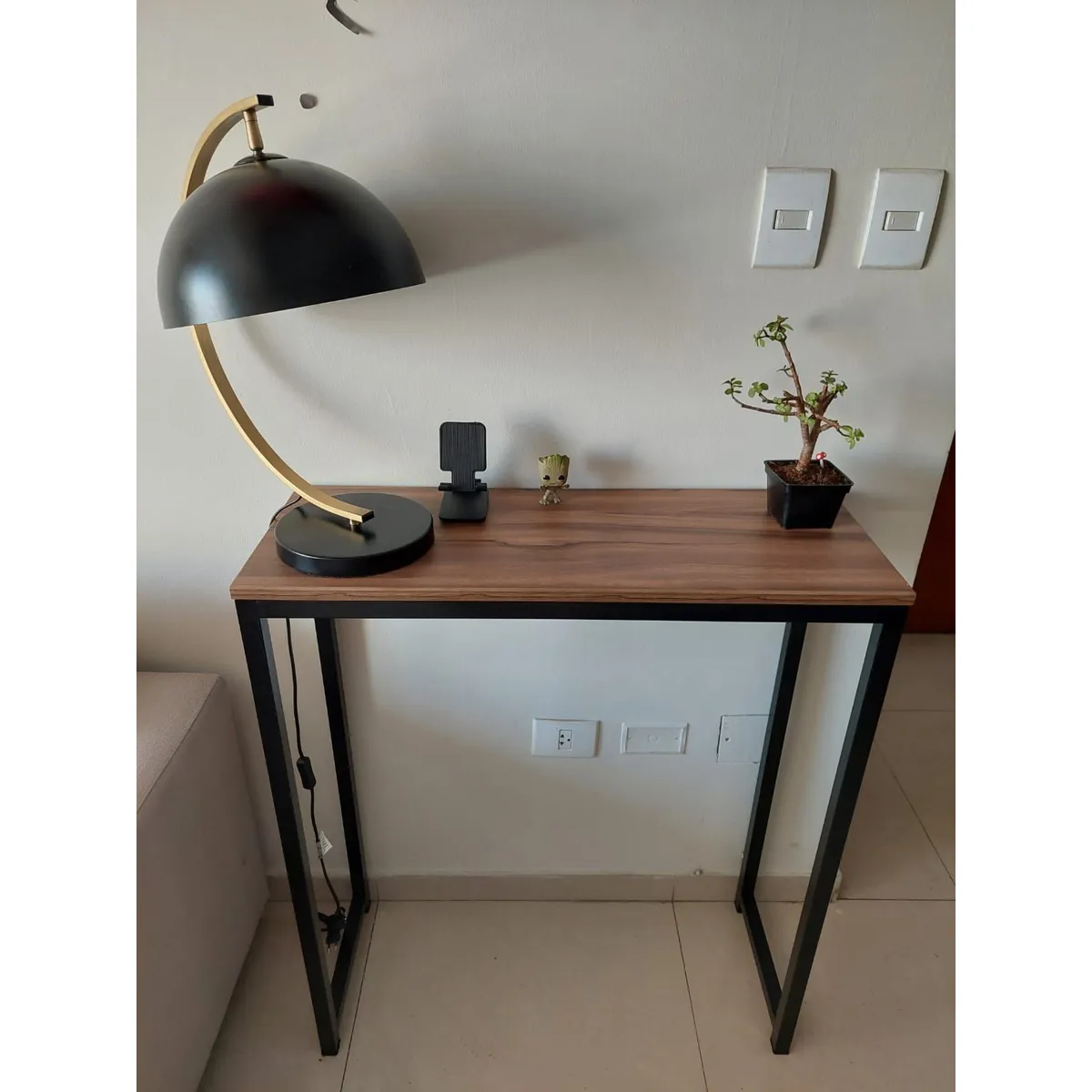 GENERICO - Recibidor industrial color marrón