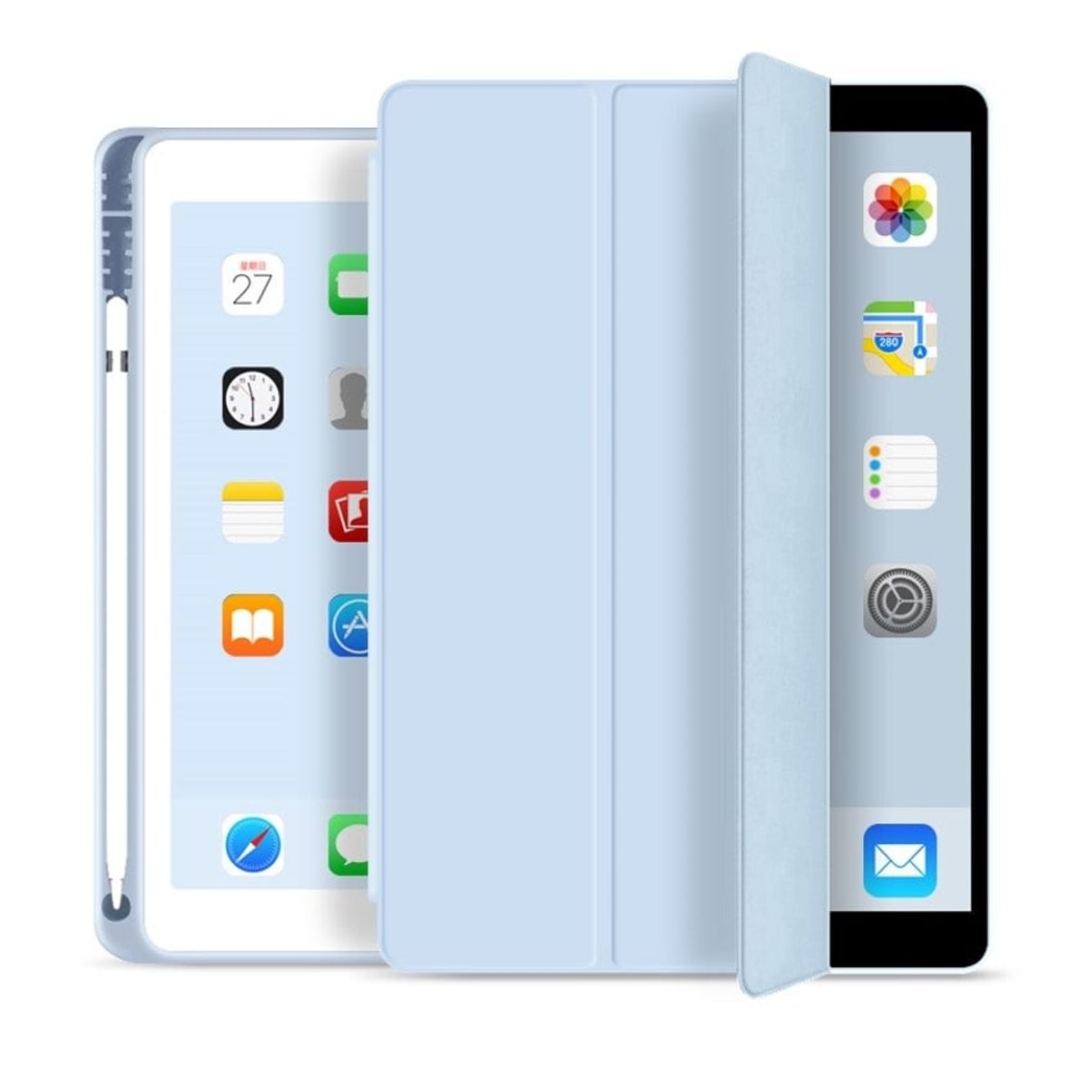 GENERICO - Case iPad 9.7 (5ta 6th Generación) Smart Cover - Celeste