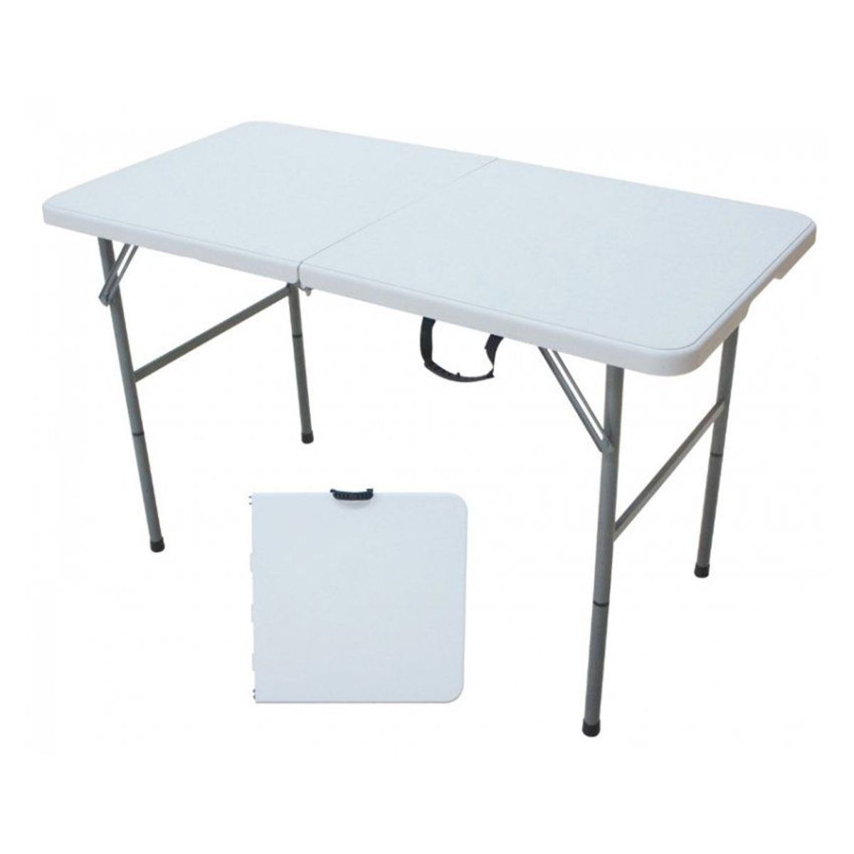 GENERICO - Mesa rectangular plegable 120cm - blanco