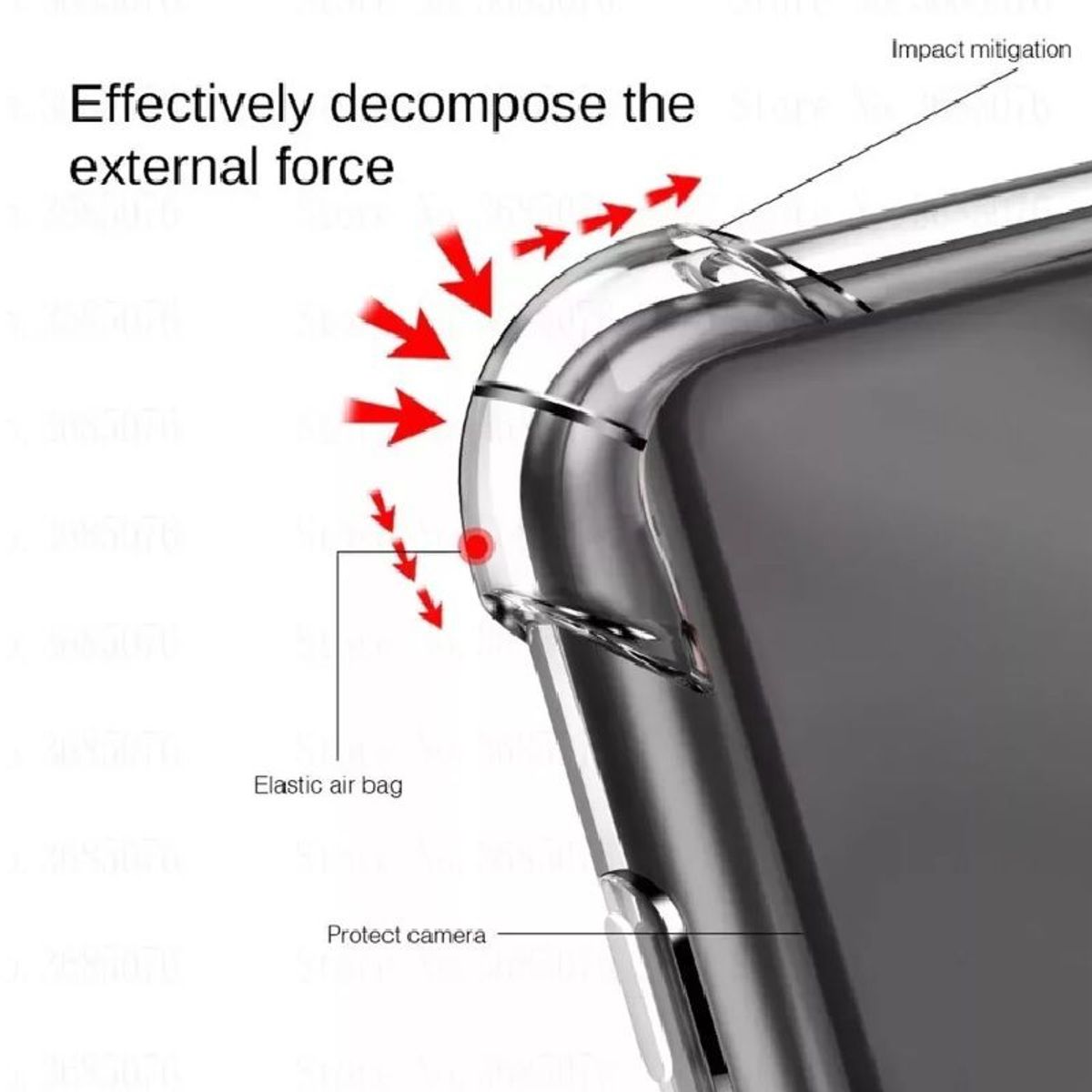 GENERICO - CASE FUNDA PARA SAMSUNG A14 - ANTISHOCK TRANSPARENTE