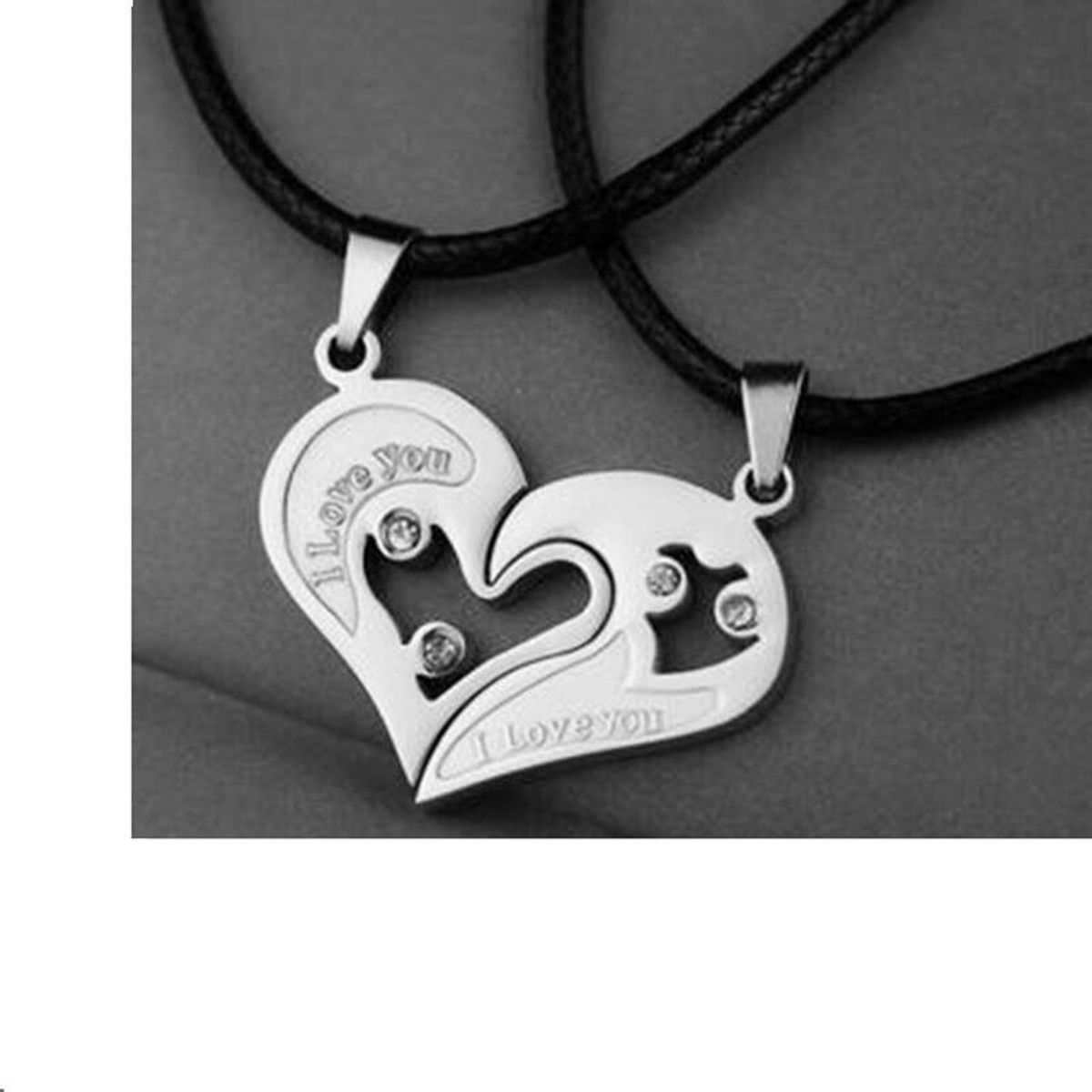 GENERICO - Stylish collar corazón para pareja de enamorados Te Amo