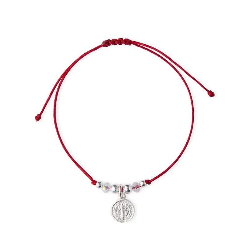 SANTORAL - Pulsera de San Benito - Hilo y Plata