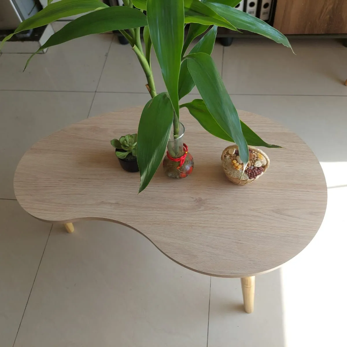 GENERICO - Mesa de centro estilo riñon