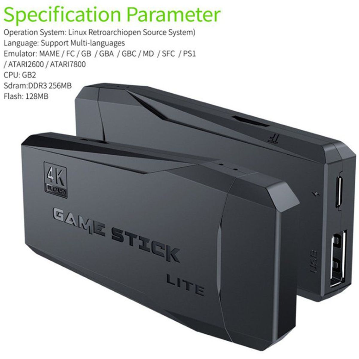 VATYERTY - Consola de videojuegos con 10000 juegos incorporados game stick