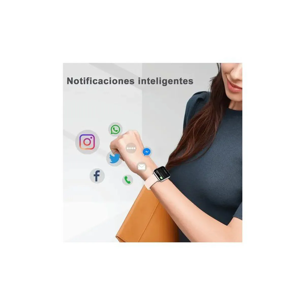 VATYERTY - 1.69'' smartwatch mujer reloj inteligente con impermeable