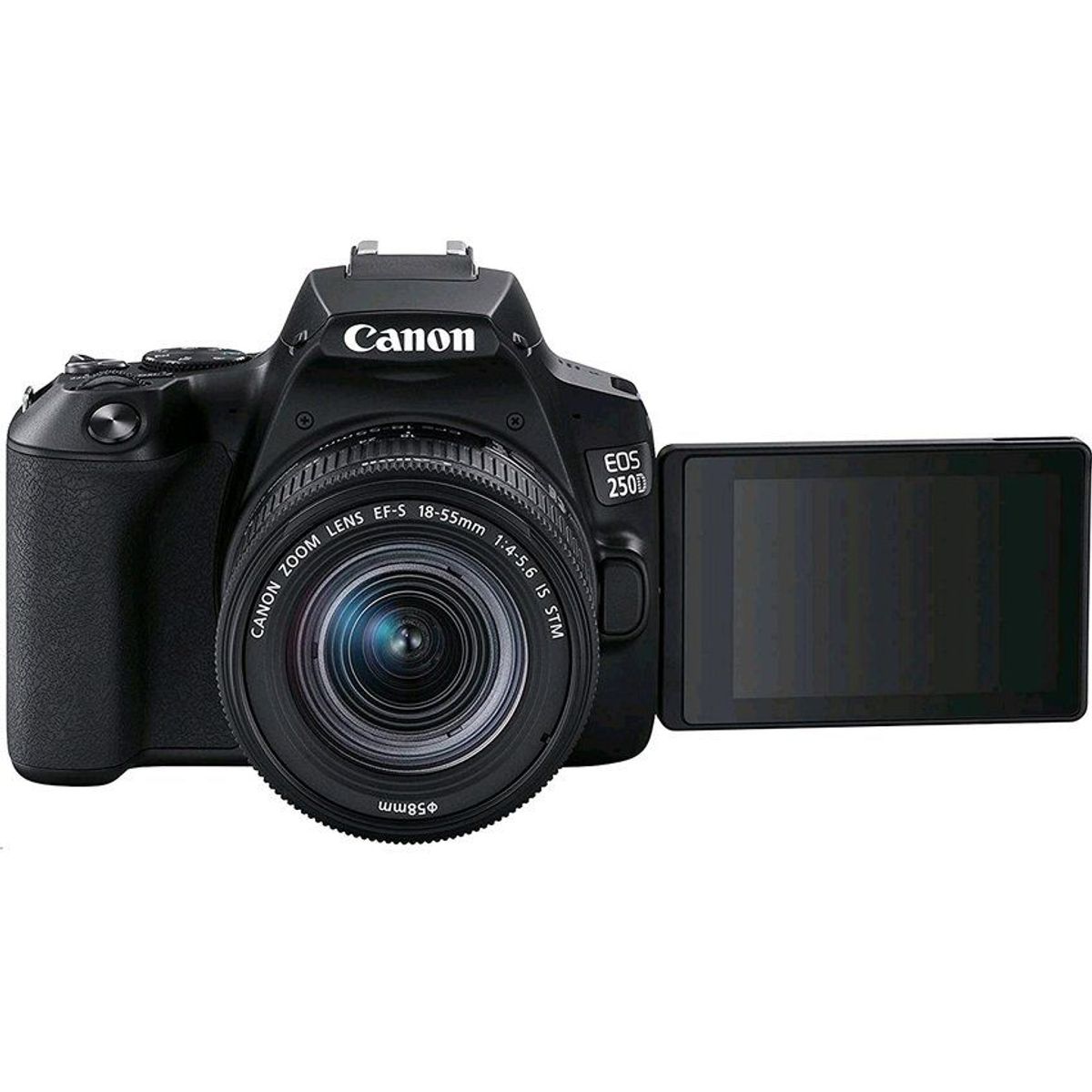CANON - Canon EOS 250D (SL3) DSLR con EF-S 18-55 mm f/4-5.6 IS STM Negro