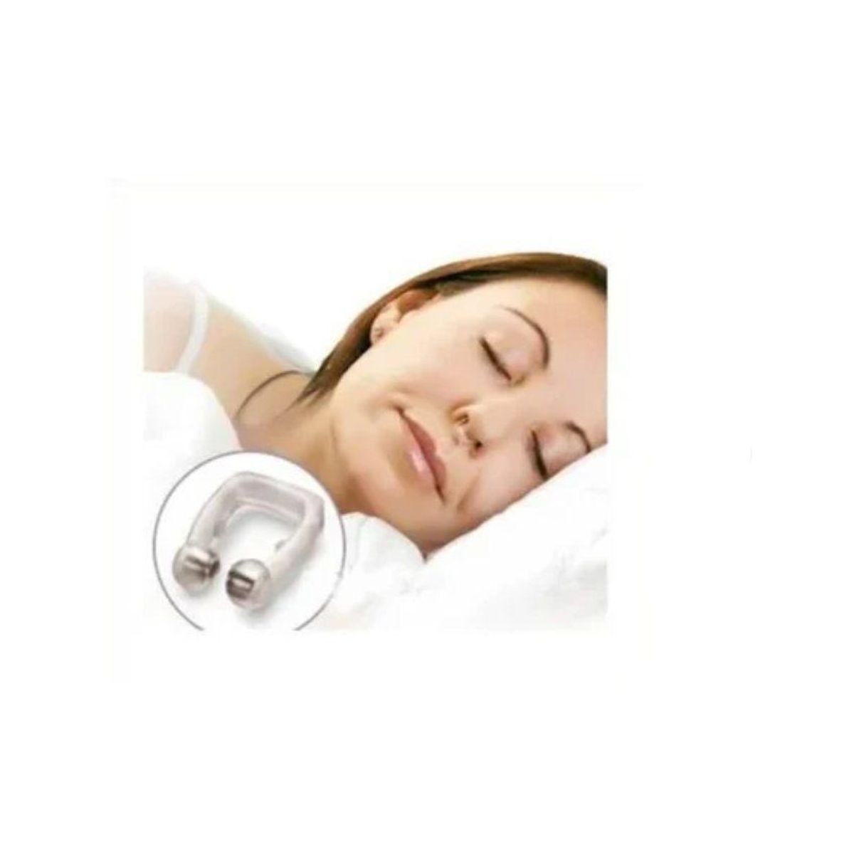 GENERICO - Anti ronquido deja de roncar magnetico noseclip silicona