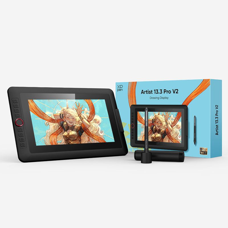 Xp-pen Artist 13.3 Pro V2 tableta gráfica con pantalla 13.3