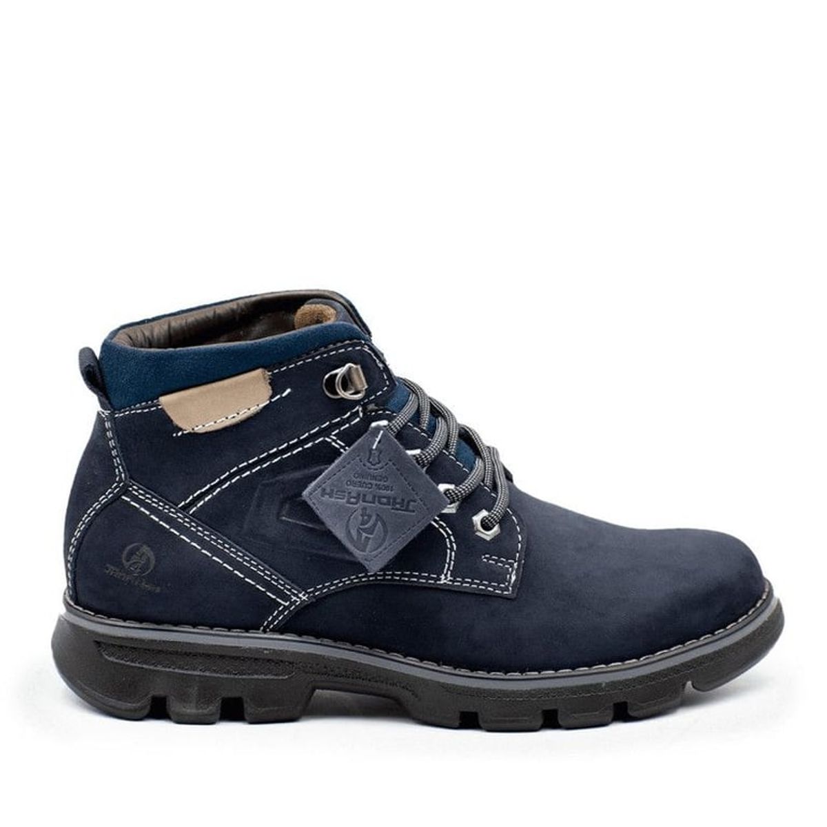 JHONASH - Zapatos de cuero hombre Jhonash casual- Azul