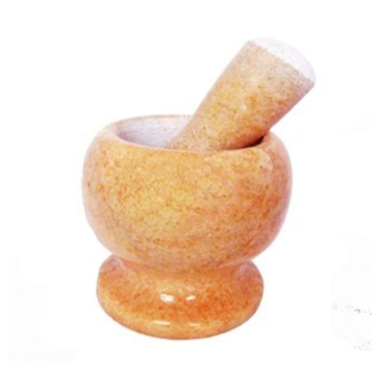 DECOHOME - Mortero de Mármol Deco Home con Machacador - Beige