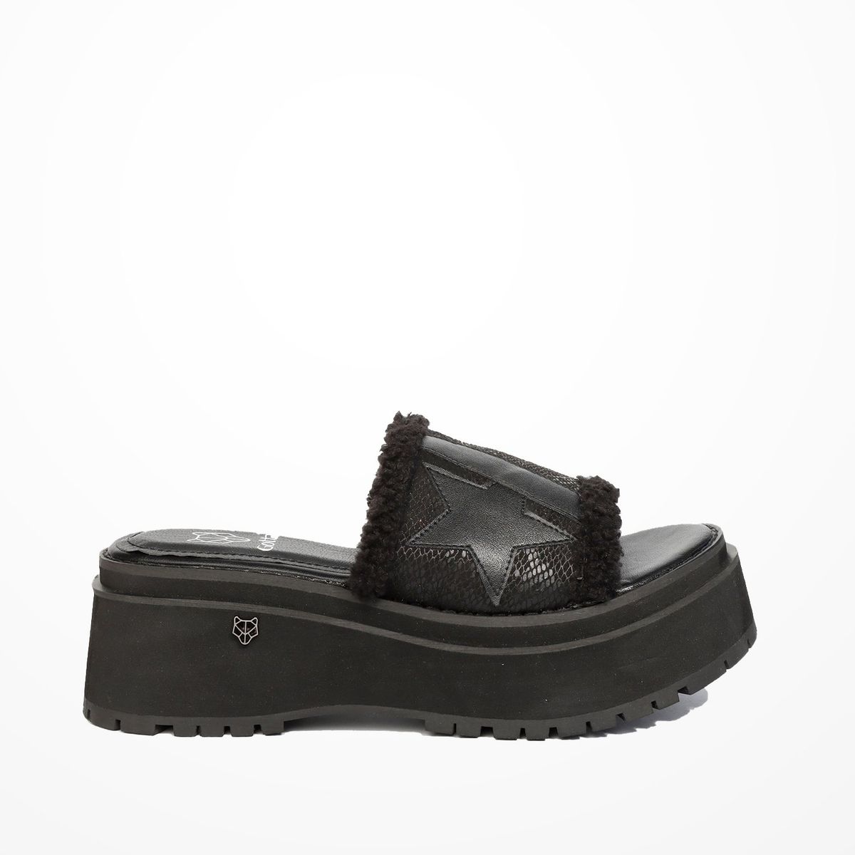 GOTTA - Sandalia Plataforma Negra Mujer 25090 Gotta