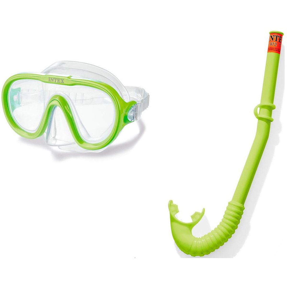 INTEX - Intex 55642 - snorkel - set de buceo para niños máscara y tubo - verde