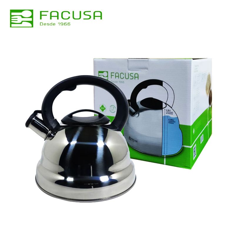 FACUSA - Tetera Facusa 4.6 Litros Modelo Fusión de Acero Inoxidable