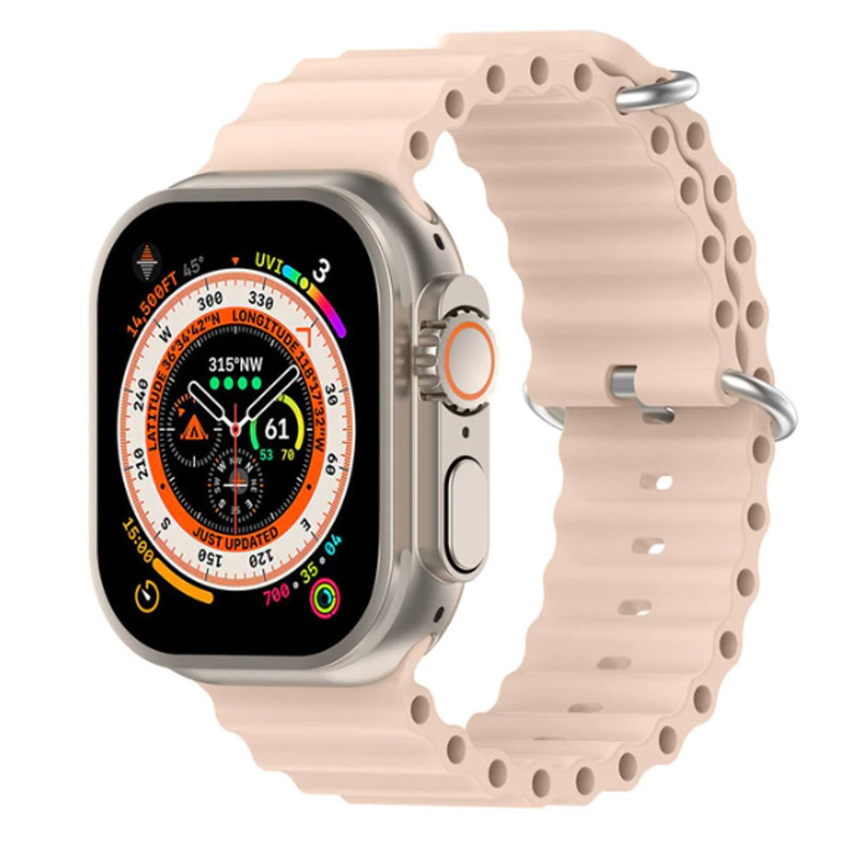 GENERICO - Correa Silicona Ocean para APPLE WATCH 41mm - 40mm - 38mm - Rosa