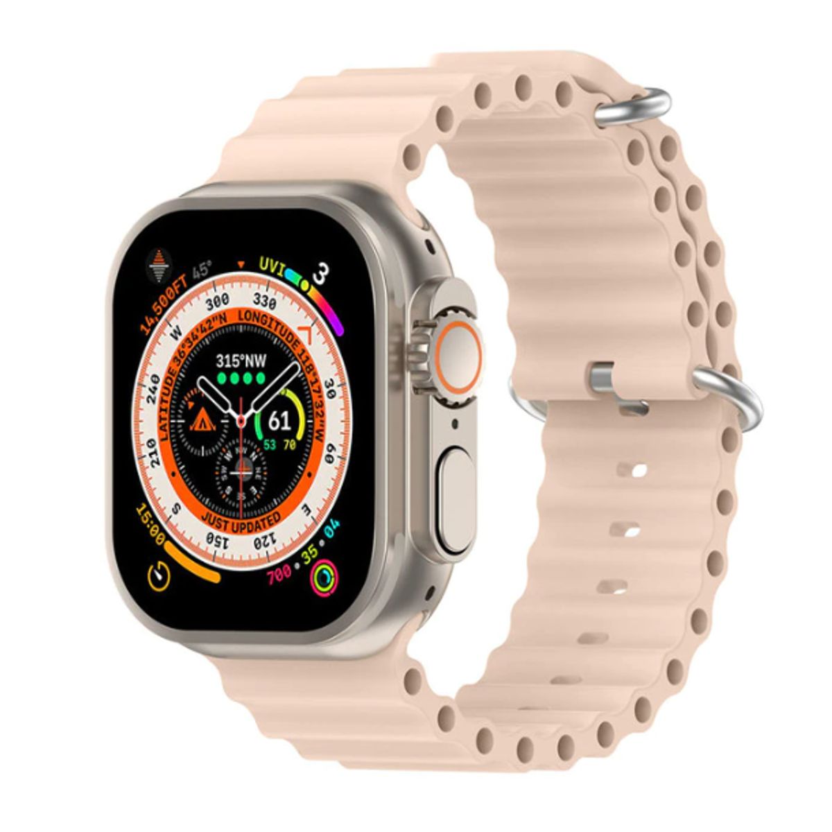 GENERICO - Correa Silicona Ocean para APPLE WATCH 41mm - 40mm - 38mm - Rosa