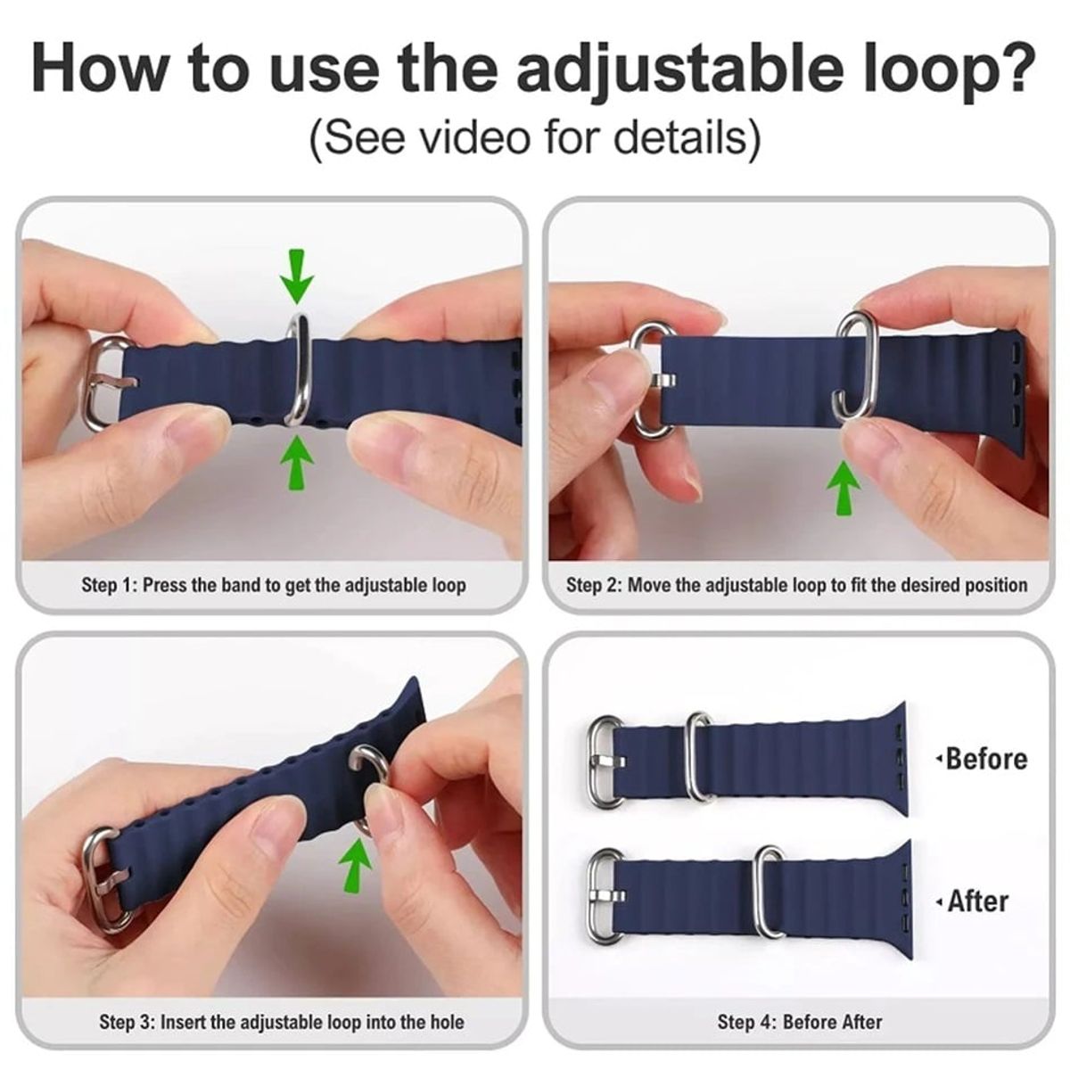 GENERICO - Correa Silicona Ocean para APPLE WATCH 41mm - 40mm - 38mm - Rosa