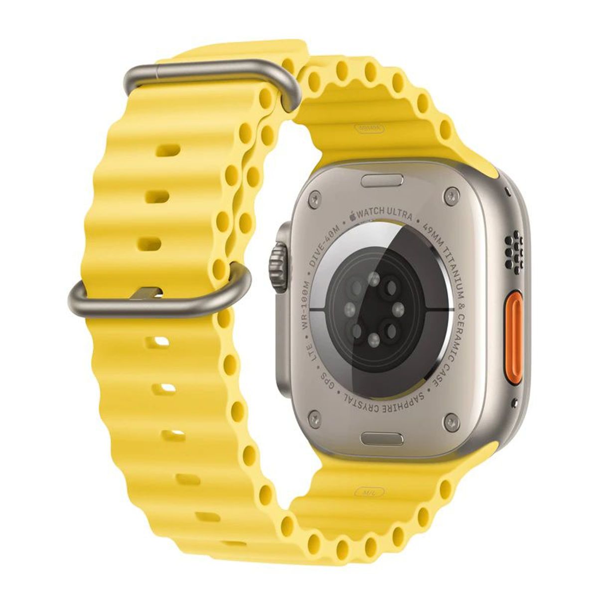 GENERICO - Correa Silicona Ocean para APPLE WATCH 41mm - 40mm - 38mm - Amarillo