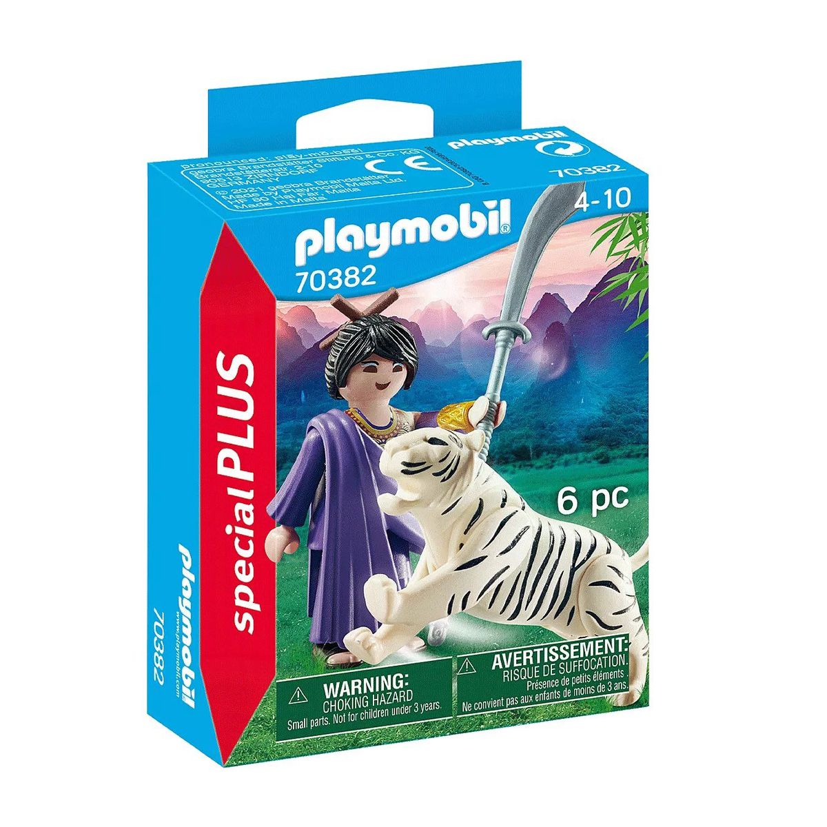 PLAYMOBIL - Playmobil Luchadora con Tigre Blanco