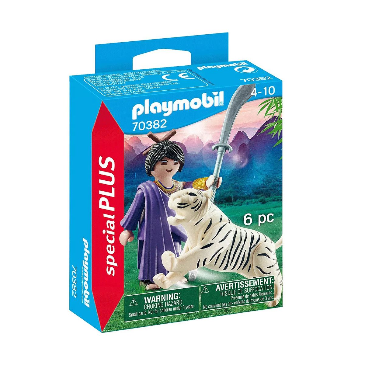 PLAYMOBIL - Playmobil Luchadora con Tigre Blanco
