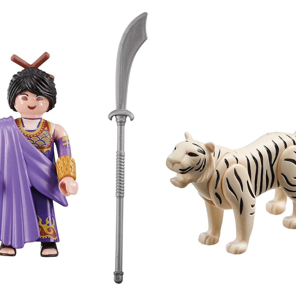 PLAYMOBIL - Playmobil Luchadora con Tigre Blanco