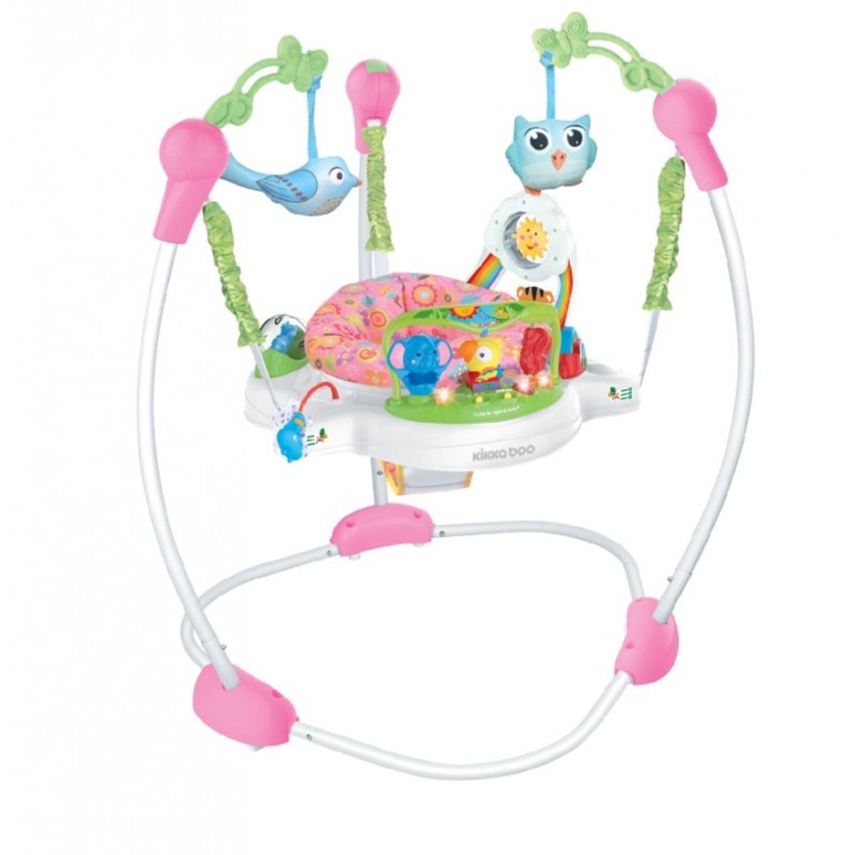 IDEAL BABY & KIDS - Jumper Bebe Musical Rosado Giratorio