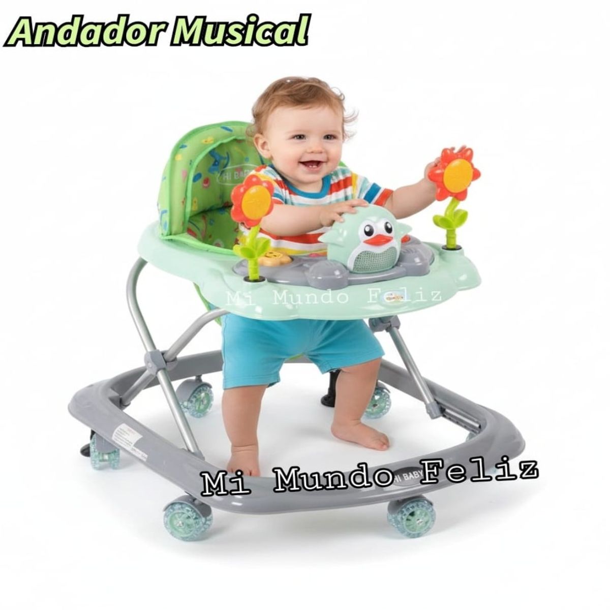 BABY - Andador bebe Musical  Little Pinguin Greenn 2026