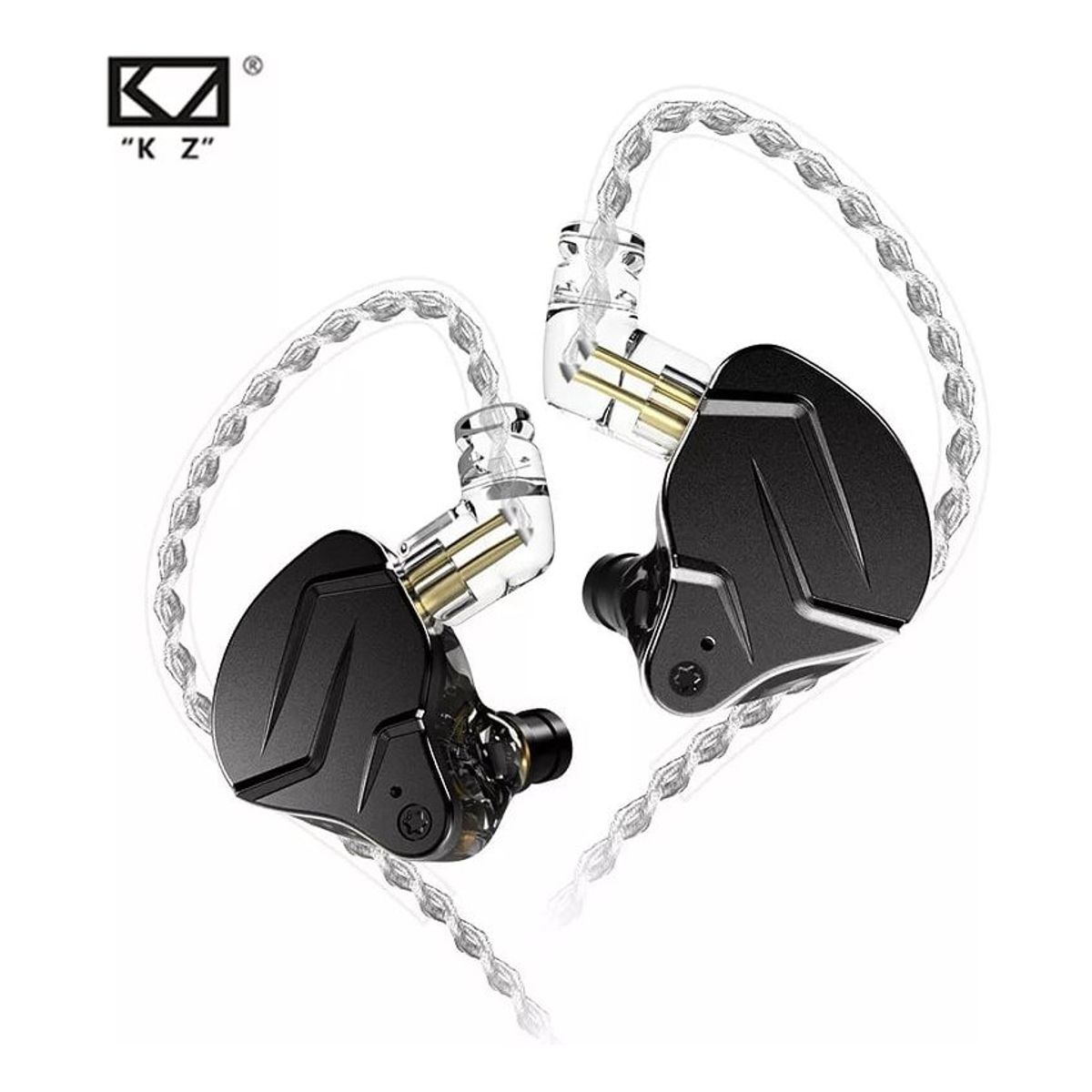 KZ - Audifonos kz zsn pro x dual driver 1ba1dd hybrid hifi con microfono