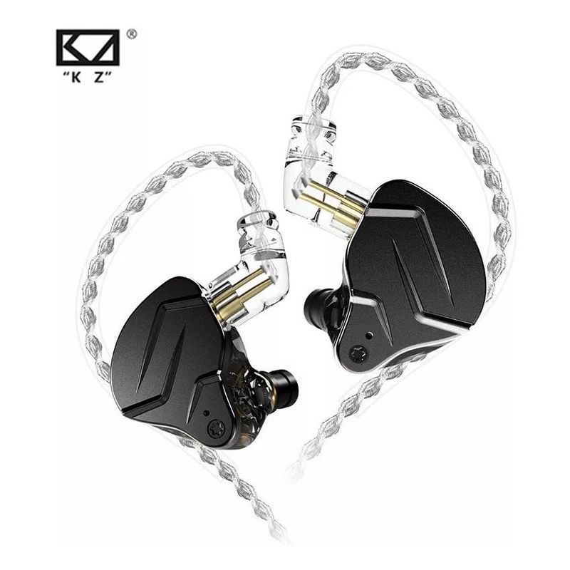 KZ - Audifonos kz zsn pro x dual driver 1ba1dd hybrid hifi con microfono