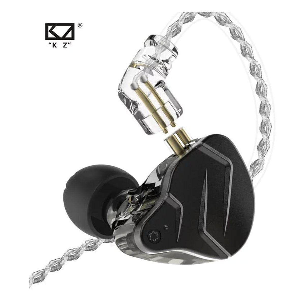KZ - Audifonos kz zsn pro x dual driver 1ba1dd hybrid hifi con microfono