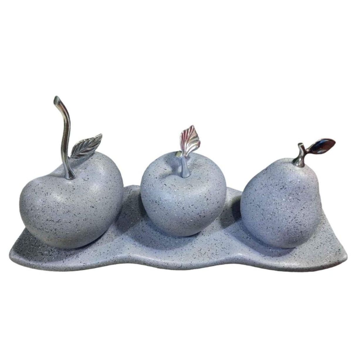 PERU - Adorno decorativo juego de manzana pera cereza frutas cerámica 35cm