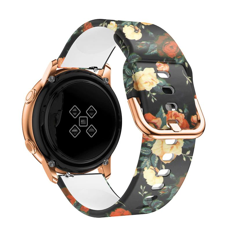 GENERICO - Correa Silicona Diseño para APPLE WATCH 42mm-44mm-45mm-49mm - Flores N