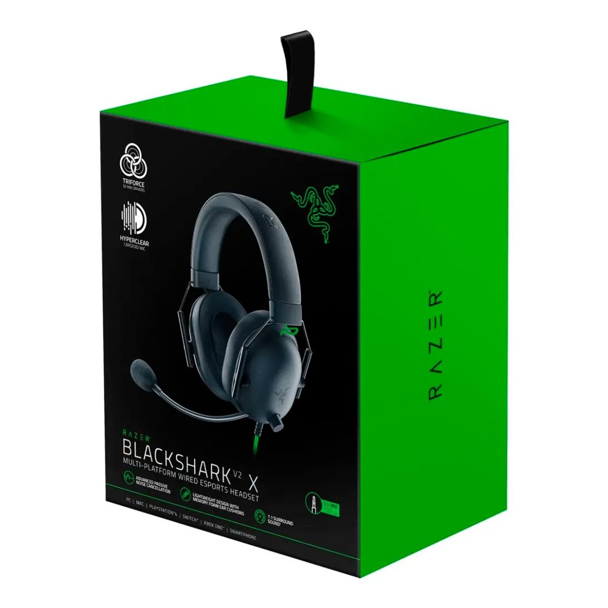 RAZER - Audifono con Micrófono Gamer Razer Blackshark V2 X Sonido 7.1 Black