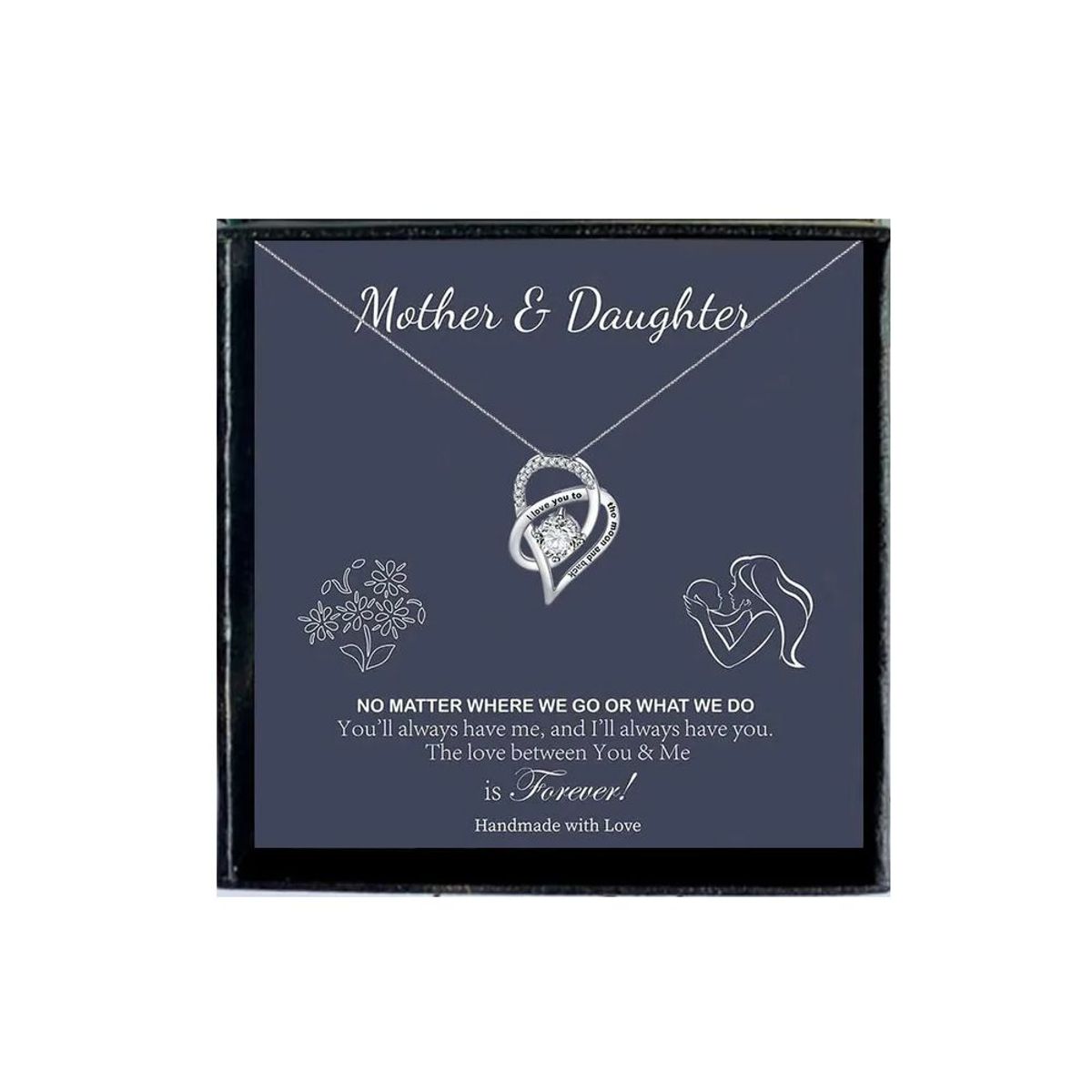 GENERICO - Collar con colgante de circón de cobre de