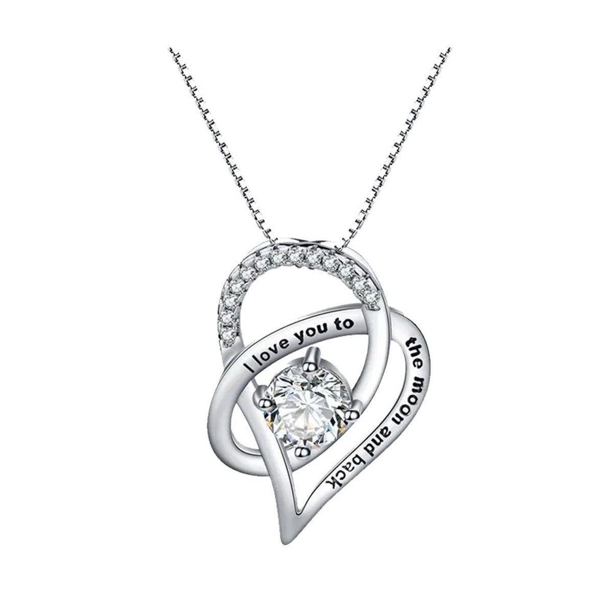 GENERICO - Collar con colgante de circón de cobre de