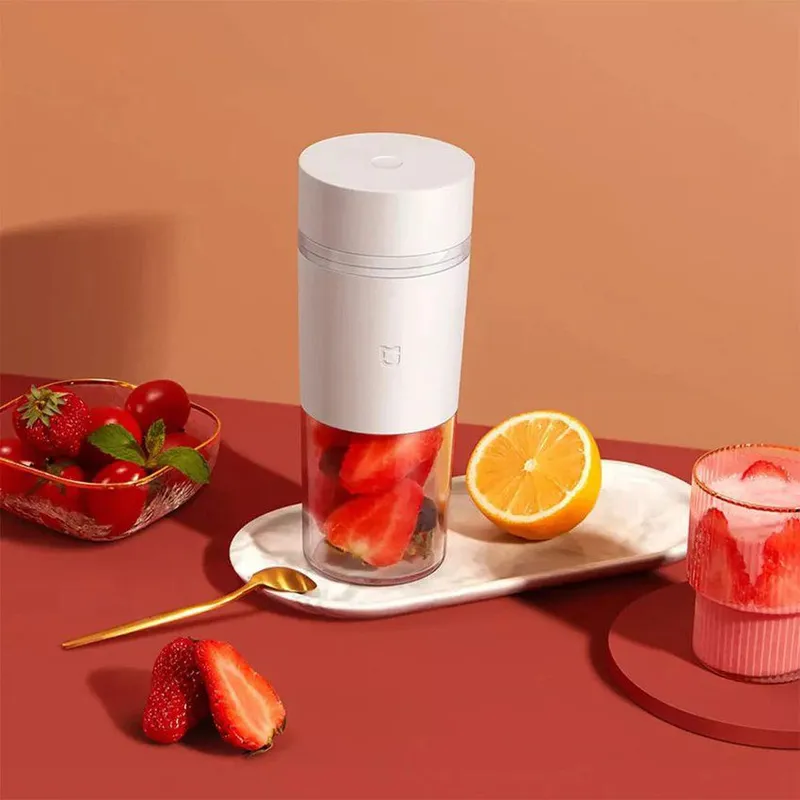 XIAOMI - Xiaomi mijia 300ml mini licuadora portátil usb-c carga juicer fruta taza procesador