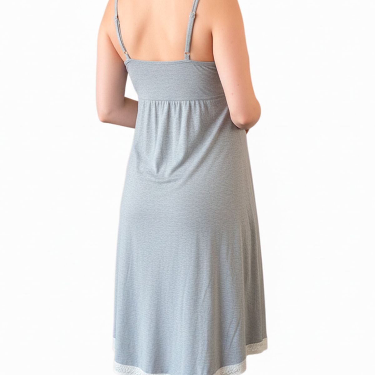 GENERICO - Camison Maternal Victoria Manga Cero Algodon BCxy Lenceria Maternal