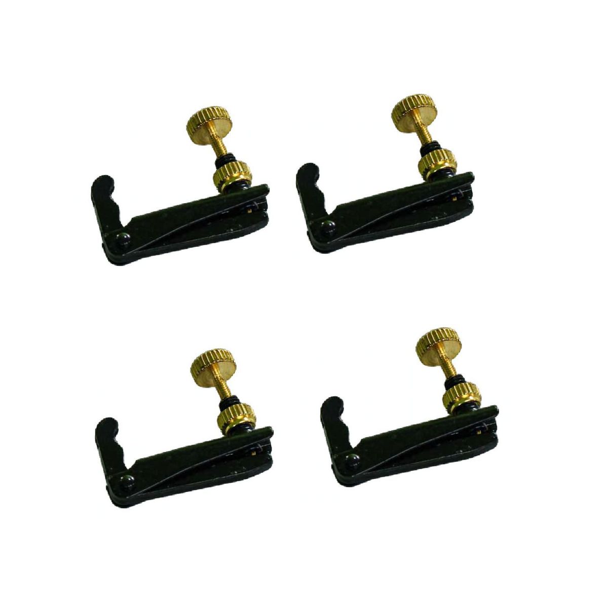 GENERICO - Set de 4 Microafinadores o reguladores negros