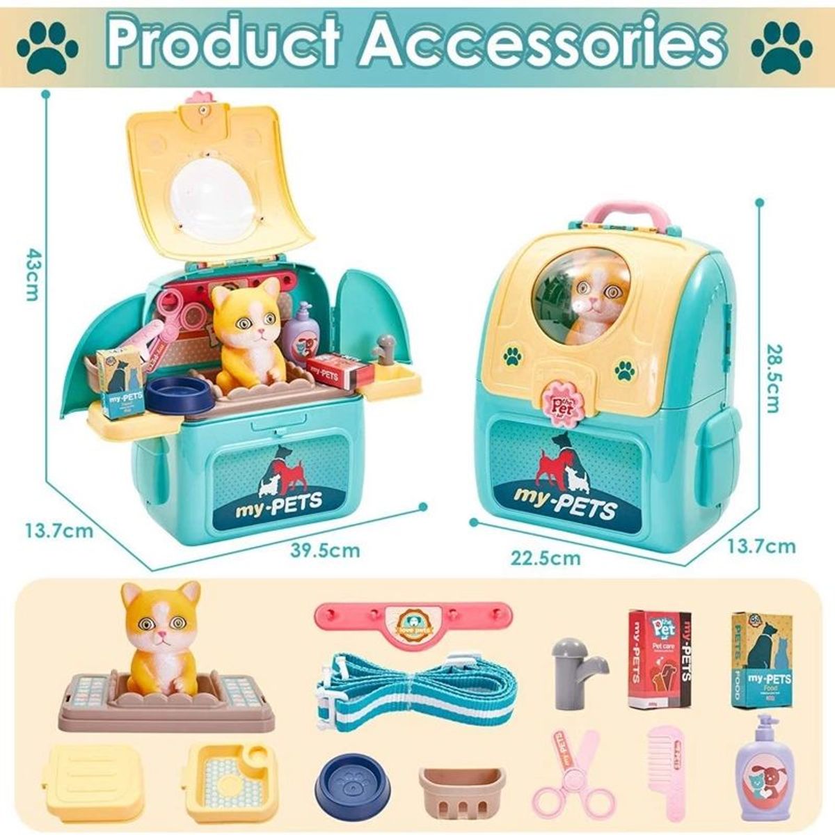 XIONG CHENG - MOCHILA SET DE MASCOTAS MY-PETS