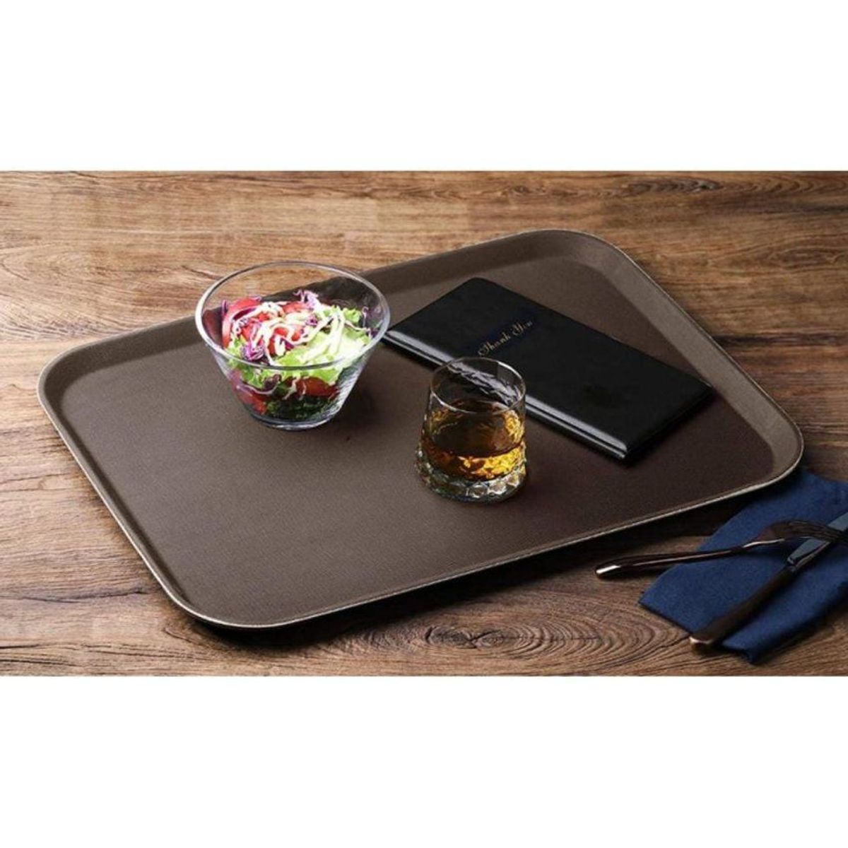 GENERICO - Azafate antideslizante rectangular evita accidentes