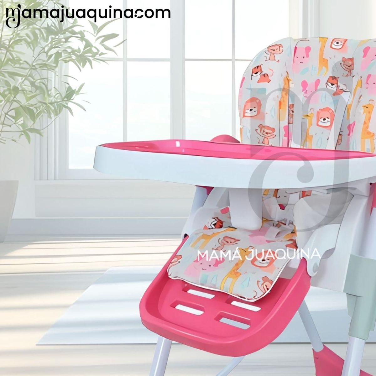 EBABY - Silla de Comer Graduable «LORI» Pink