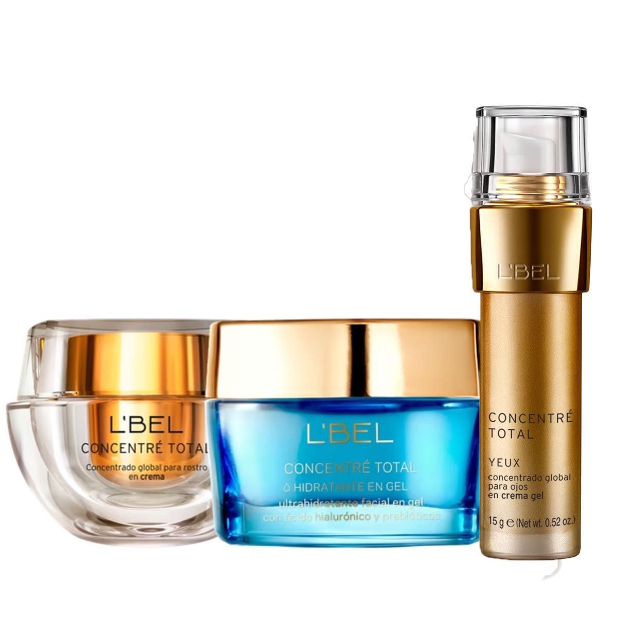 LBEL - Concentré Total Hidratante Facial en Gel con Ácido Hialurónico Y oJOS