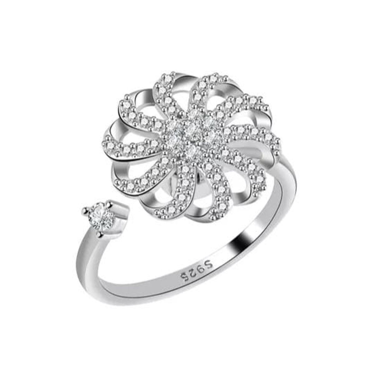 GENERICO - Anillos Modelo Corona Redimensionable y Giratorio