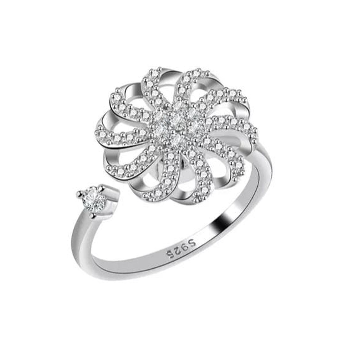 GENERICO - Anillos Modelo Corona Redimensionable y Giratorio